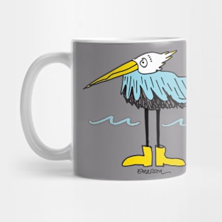 Pelican in Boots Mug